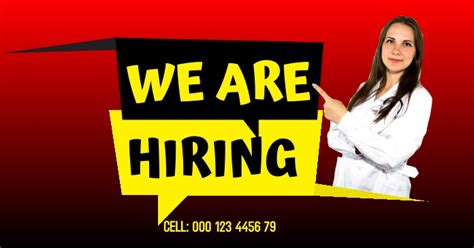 We Are Hiring Template Postermywall