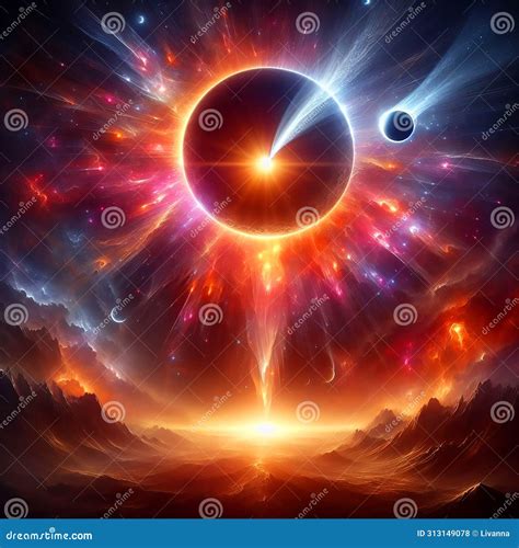 The Great Light Mystery: the Unforgettable Solar Eclipse! Stock