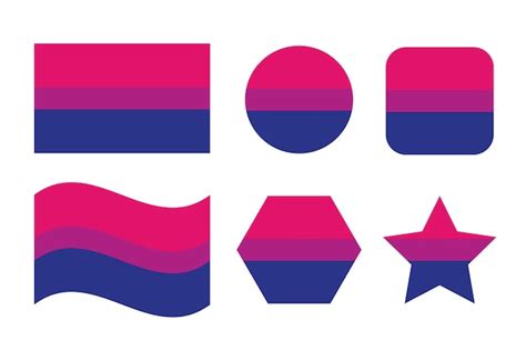 Premium Vector Bisexual Pride Flag Sexual Identity Pride Flag Simple