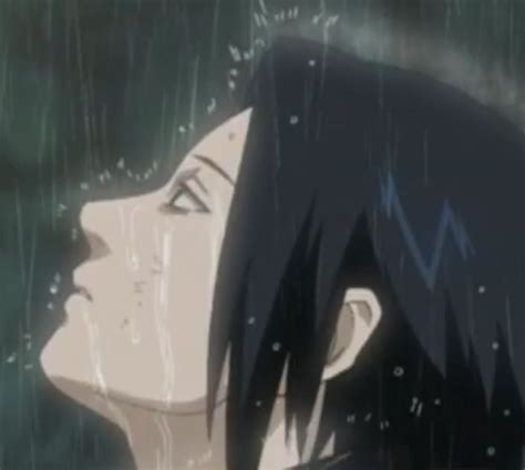 Sasuke Crying In The Rain A Sad Sasuke Crying After Fighti Flickr