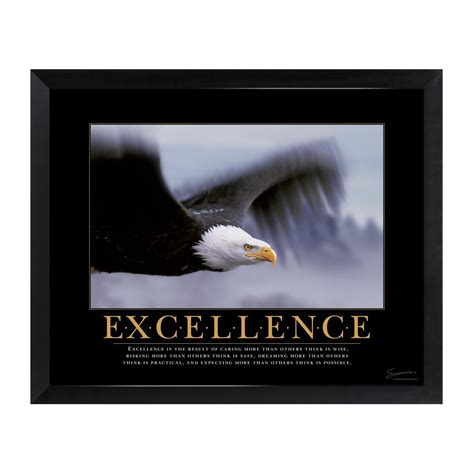 Excellence Eagle Mini Motivational Poster | Motivational posters, Motivation, Motivational art