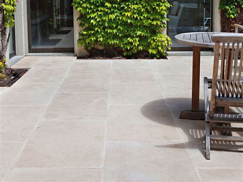 To clean pavers, start by spraying the area down with a hose to saturate the stones with water. Eco Outdoor La Roche limestone pavers, Eckersley Garden ...