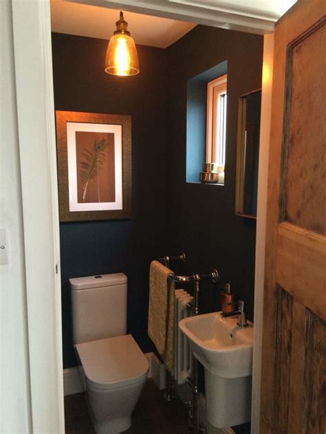 Tidy up your toiletries with this floating shelf and towel bar set. 10 Downstairs Bathroom Colour Ideas | Home Design