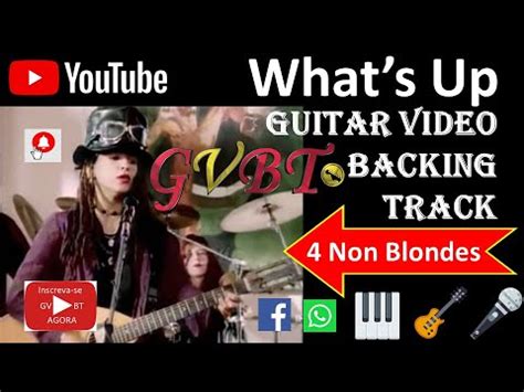 What S Up 4 Non Blondes GVBT Karaoke Guitar Video Backing Track