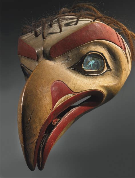 Tlingit Polychromed Wood Headdress Lot Sothebys Pacific Northwest Art Native American