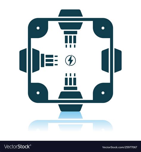 Electrical Junction Box Icon Royalty Free Vector Image