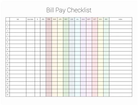 Free Bill Payment Spreadsheet With Regard To Free Bill Paying Organizer