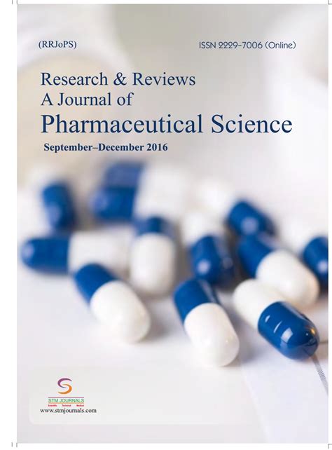 Research Reviews A Journal Of Pharmaceutical Science Vol 7 Issue 3 By