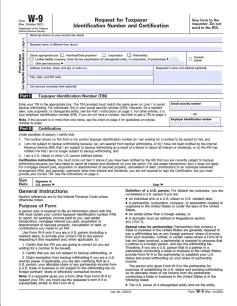 Form W 9 2020 Printable 354