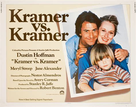 With dustin hoffman, meryl streep, jane alexander, justin henry. Kramer vs. Kramer 1979 U.S. Half Sheet Poster ...