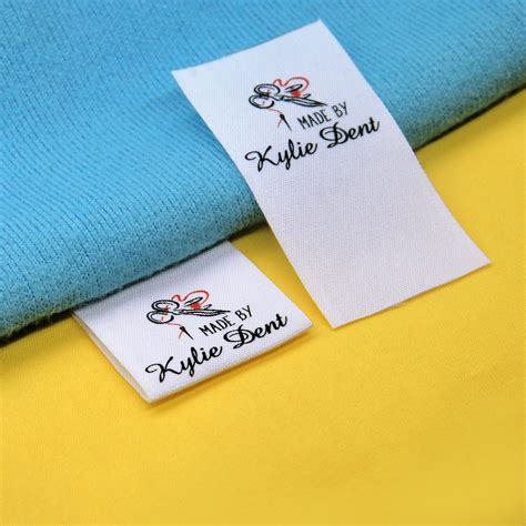 Custom Sewing Label Fold Custom Clothing Labels Fabric Name Tags