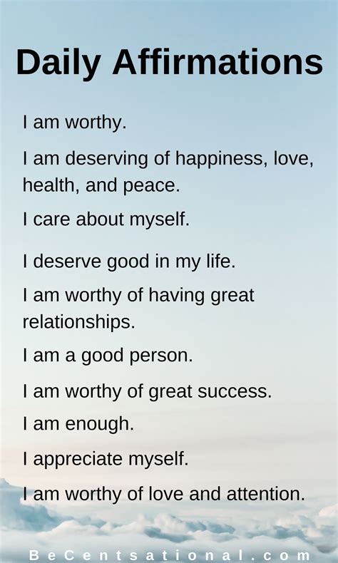 Affirmations For Self Esteem And Self Love Self Esteem Affirmations