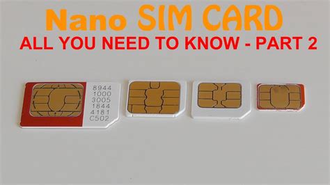 Keep in mind that cutting your sim card incorrectly will render the sim card. Nano Sim Card - All You Need to Know Part 2 - YouTube