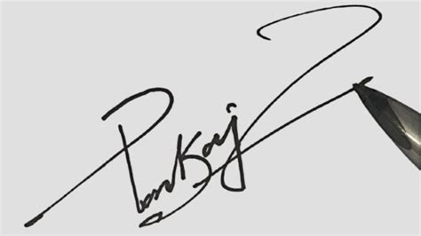 ️ Stylish Simple Signature P How To Draw Signature Like A