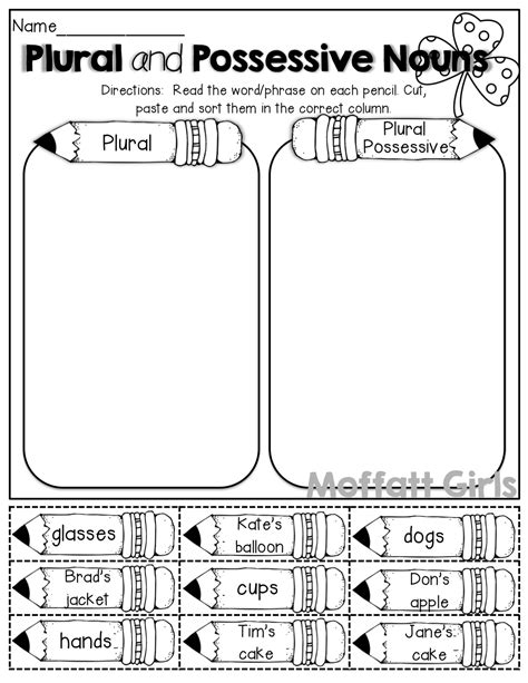 In these worksheets, students rewrite sentences using possessive nouns. March FUN-FILLED Learning! | Possessive nouns, Nouns