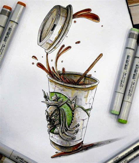 Glass Creative Drawing By Tino Valentin Hopic 1