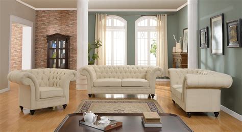 This gray chesterfield sofa is a nice neutral option, though you can jazz things up a bit with a bold set of throw. China Living Room Furniture Big Size Leather Chesterfield ...