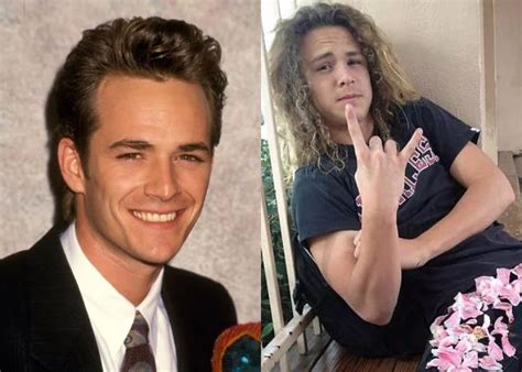 Luke Perry And Jack Perry At Age 20 Famous Celebrities Luke Perry