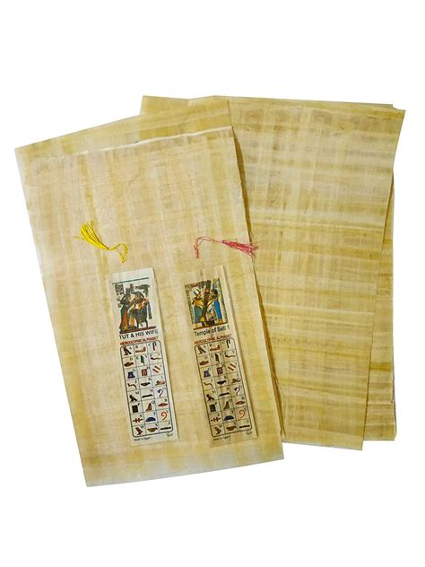 10 Egyptian Papyrus Paper 8x12 Inch 20x30 Cm Ancient Alphabets