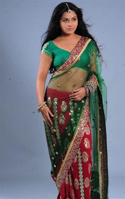 Rachana Maurya Hot Navel Photos In Saree Movie Galleries