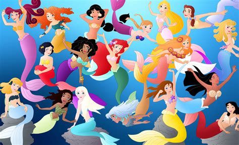 All The Disney Mermaids By Willemijn1991 On Deviantart