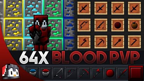 Blood 64x Mcpe Pvp Texture Pack Fps Friendly Youtube