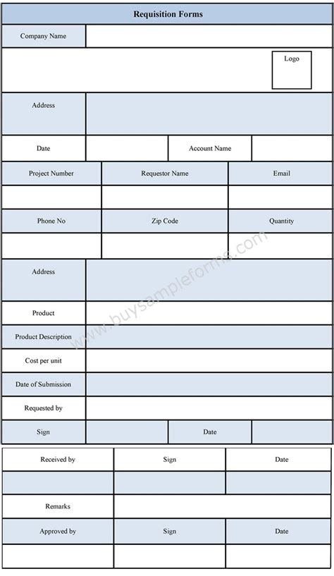 Requisition Form Format