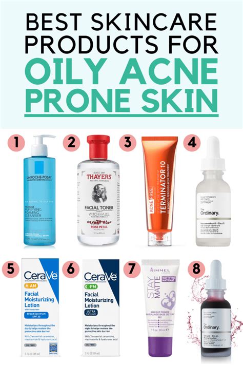 9 Best Skin Care Products For Oily Acne Prone Skin Acne Prone Skin