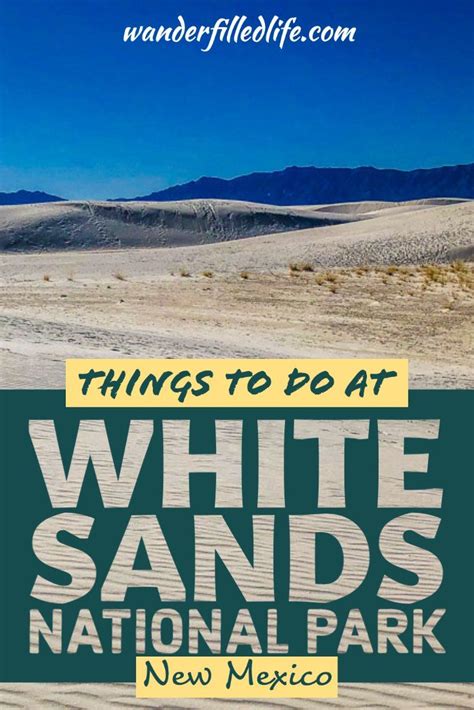 Access 0 trusted reviews, 0 photos & 0 tips from fellow rvers. Things to Do at White Sands National Park | National parks ...