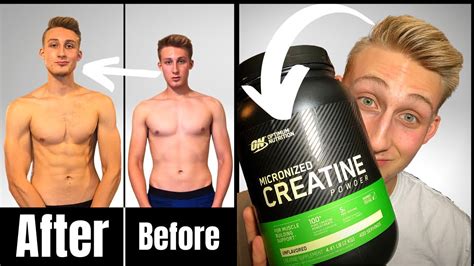 Creatine Before And After Month Transformation Results Youtube