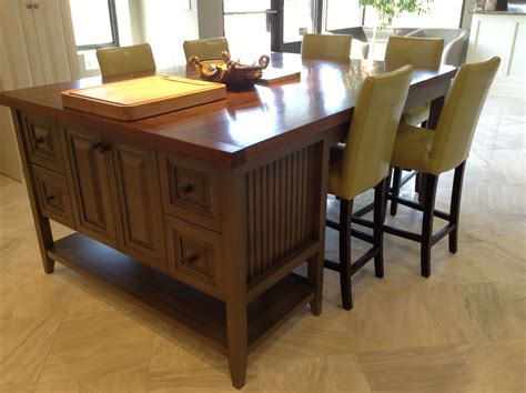 However, there are multiple configurations that can work for different layouts. Island with seating on 3 sides. Handcrafted Walnut island ...