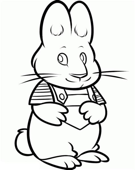 Rubys Beloved Little Brother Max In Max And Ruby Coloring Page