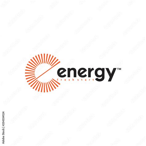 Initial Letter E Logo Design With Circle Sunlight Vector Illustration