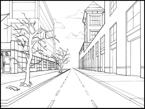 Perspective drawing can get confusing, but this might be the most straight forward, easy drawing lesson in perspective that you are going to find. Simple One Point Perspective Drawing at GetDrawings | Free ...