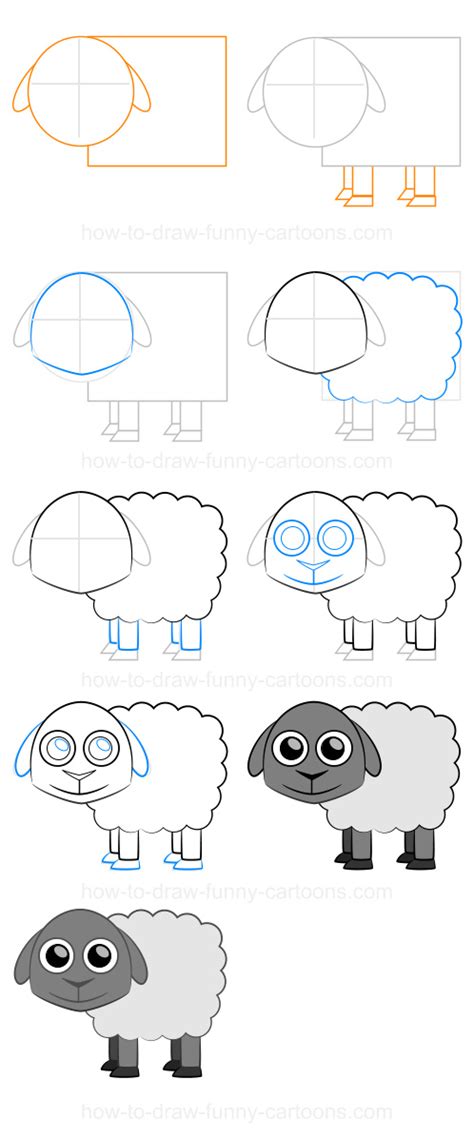 Cartoon drawing is fun and easy when you have step by step instructions. Step-by-step drawing lessons