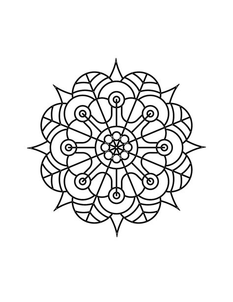 20 Beginner Mandala Coloring Pages For Kids An Adults Etsy