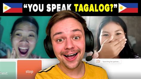 White Guy Shocks Filipinos On Omegle Youtube