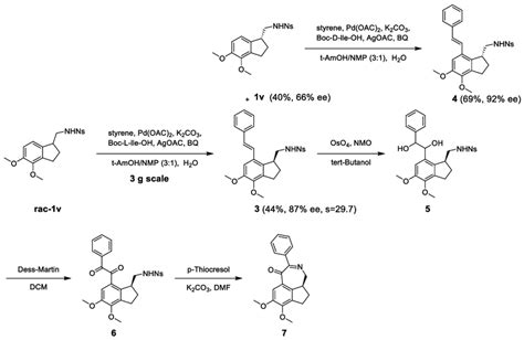 Scheme Enantioselective C H Kinetic Resolution Of The Recovered