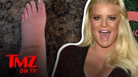 Jessica Simpsons Foot Swells Like A Balloon During Pregnancy Tmz Tv Youtube