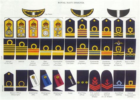 British Royal Navy Insignia Navy Rank Insignia Military Ranks Navy