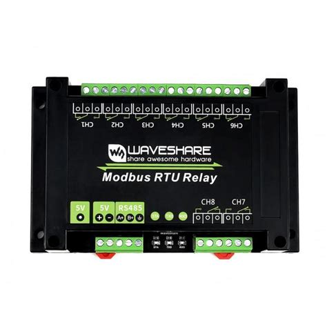 Industrial Modbus Rs485 Bus 8 Channel Rtu Relay Module With Protection