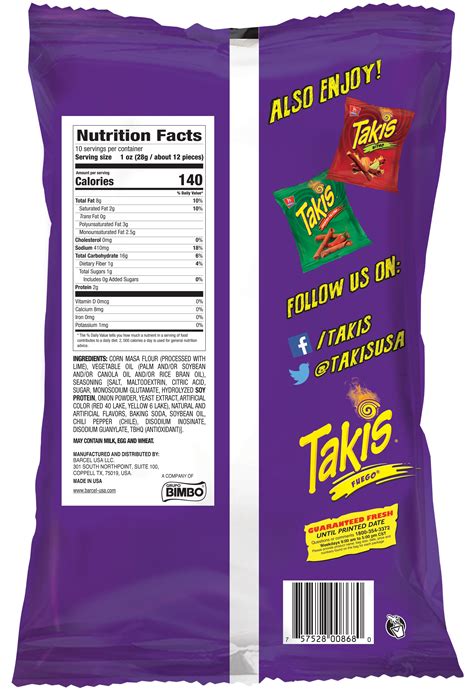 How do i know how many calories in a bag of doritos? How Many Servings In A Bag Of Takis - Bag Poster