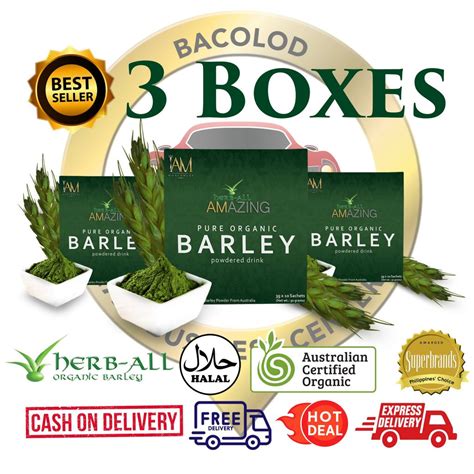 3 Boxes Amazing Pure Organic Barley Powder Iam Worldwide Bacolod