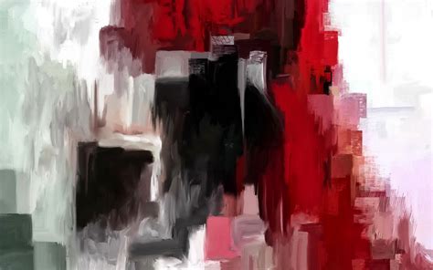 Wallpaper Lukisan Abstrak Karya Seni Berwarna Merah Muda Warna