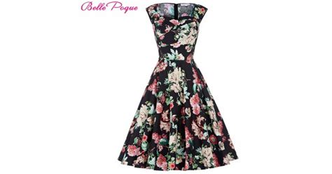 Belle Poque Womens Summer Dresses 2017 Summer Casual Party Dress Robe Vintage 50s 60s Retro