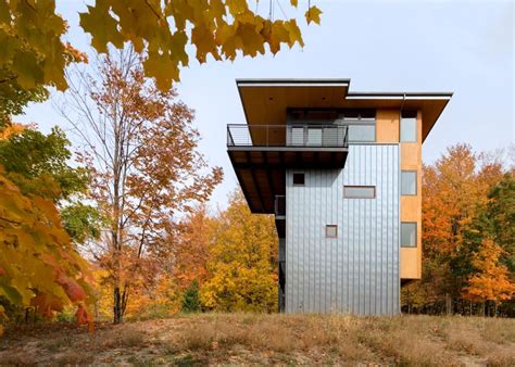 Contemporary Home Exterior Features Sleek Metal Walls Hgtv