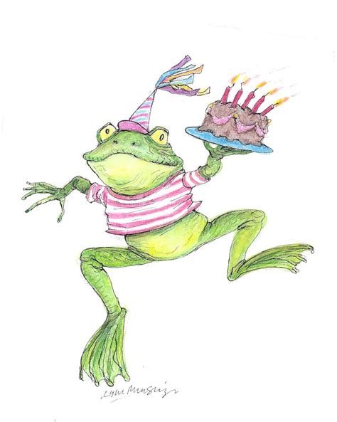 08 Hoppy Frog Birthday Card Have A Very Hoppy Birthday Etsy