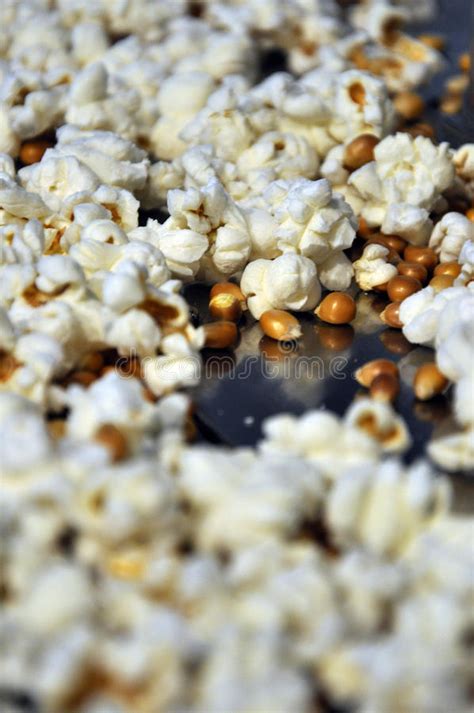 Popcorn On The Floor Stock Image Image Of Salt Color 95167969