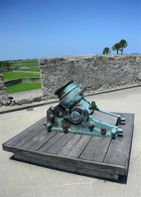 Old Cannon In Castillo De San Marcos Fort Stock Image Image Of Armed