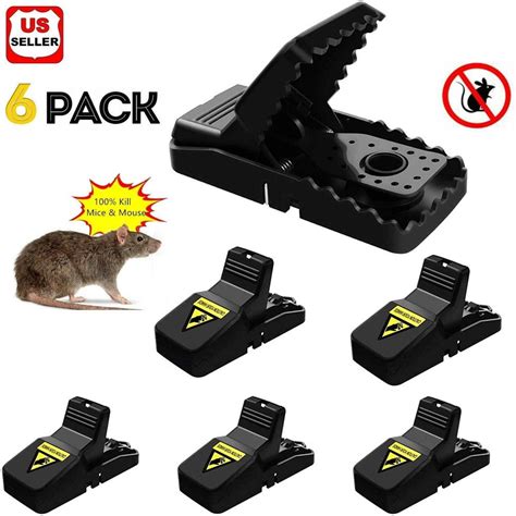 Yard Garden Outdoor Living Items PACK Reusable MOUSE TRAPS Rat Trap Rodent Snap Trap Mice